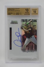 2004 Bowman Sterling Refractors #CQ Carlos Quentin AU/199 RC Beckett 10 PRISTINE