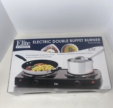 Electric Double Burner Hot Plate Heating Cooking Stove Portable Camping Burner