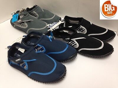 Air Balance Men/'s Aqua Water Shoes ABAD015 Big Size 13-15 Black