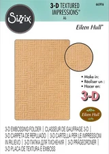Sizzix Woven Leather 3D Embossing folder #665916 Retail $12.99 by Eileen Hull