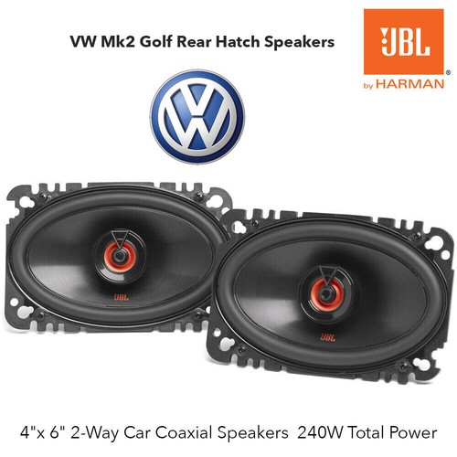 VW Golf Mk2 II 19831995 4"x6" 10x15cm Rear Hatch/Shelf Speakers