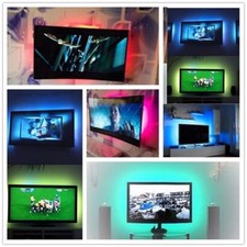 Kit USB PC TV Retro Illuminazione N2 STRISCIA LED 5050 Luce posteriore VERDE*