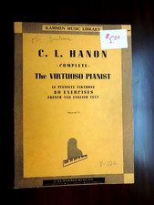 C. L. HANON The Virtuoso Pianist Complete 60 Exercises French/English Song Book