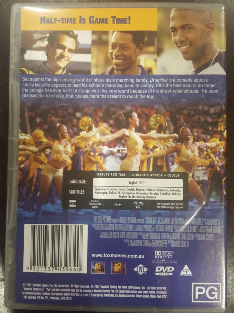 DRUMLINE RARE DVD NICK CANNON & ZOË SALDANA MARCHING BANDS COMEDY