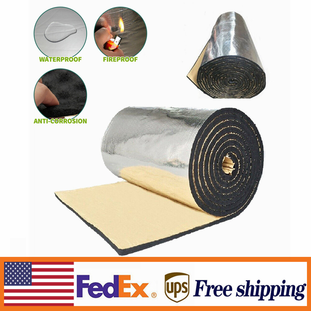 157x39in Heat & Sound Proofing Car Insulation Mat for Noise Reduction