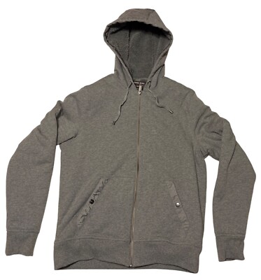 Nice Pre-Loved Michael Kors Mens Grey Sherpa Fleece Hoodie