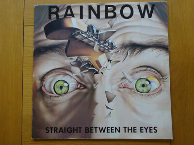 Rainbow Straight Between The Eyes Original 12'' LP 1982 Rock - Stone Cold