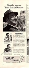 Soft Lite Lenses Print Ad Vintage 1941 Ephemera Wall Art Decor Eyeglasses