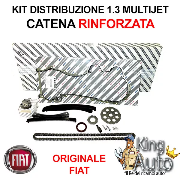 KIT CATENA DISTRIBUZIONE RINFORZATA ORIGINALE FIAT PUNTO 1.3 MULTIJET  55-70KW