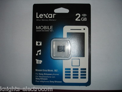 Lexar 2GB MEMORY STICK MICRO M2 für Sony Ericsson Handys Kameras PSP