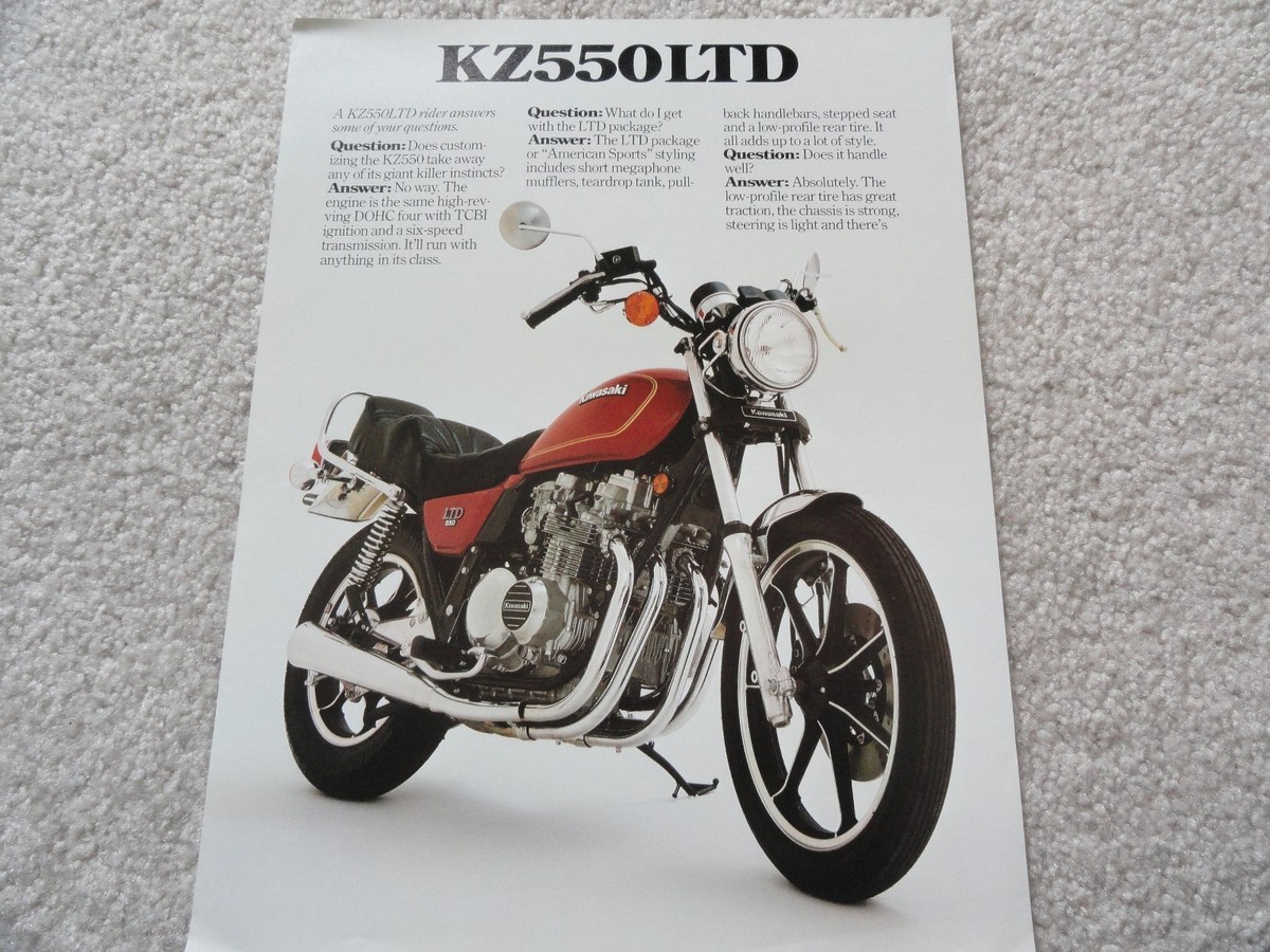 1980 1981 Kawasaki KZ550 LTD Motorcycle Sales Brochure | eBay
