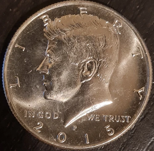 JFK HALF DOLLAR - 2015 P - VERY LOW MINTAGE - NIFC - BU - FREE SHIPPING