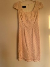 Hybrid womens size 10 cream and pink dress worn once