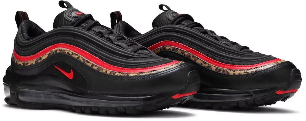 2019 WMNS Nike Air Max 97 Leopard Pack SZ 6 Black Red Cheetah