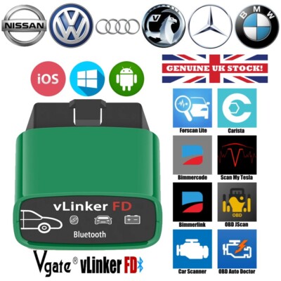 G9 Vgate vLinker FD Bluetooth OBD2 Forscan Bimmercode OBDFusion Jscan Carista