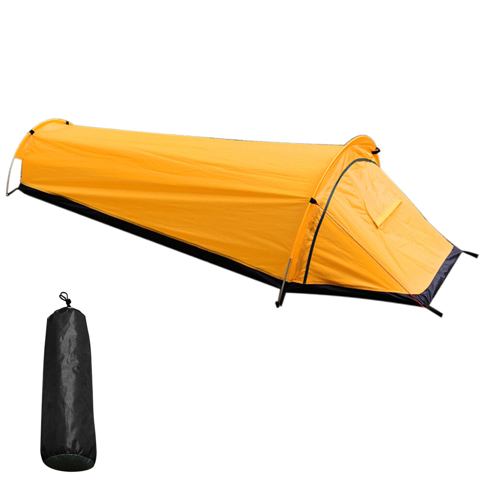 Tienda de campaña 1 persona impermeable ultraligera portátil trekking biwak K8L6