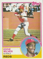 FREE SHIPPING-MINT-1983 Topps Eddie Milner #449 PLUS REDS BONUS CARDS