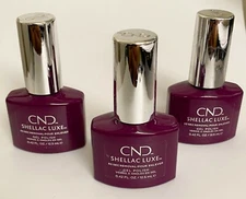 New (3) CND SHELLAC LUXE 60 Second Removal Gel Polish - #294 VIVANT