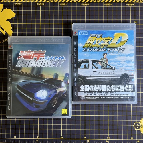 Lot 2 PS3 Initial D Extreme Stage & Wangan Midnight Japanese W/English