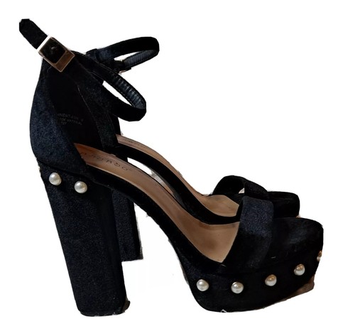 black platform heels ebay
