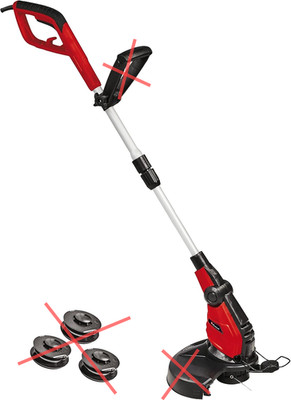 Einhell GC-ET 4530 Rasentrimmer, rot/schwarz, 30 cm