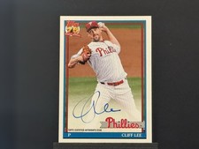 Cliff Lee Baseball Autographed Sports Trading Cards & Accessories