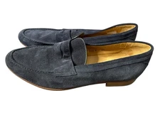 Emling Chaussure  blue Suede Penny Loafers Size 8.5