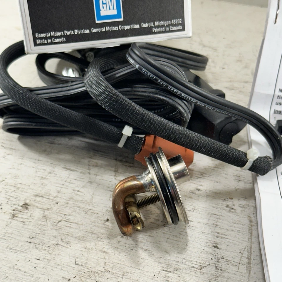 Nuevo calentador de bloque de motor OEM GM 12498691 con cable universal Buick Chevy Buick Foto 4 de 4