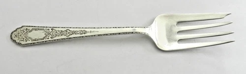 1921 Antique LUNT 'Treasure'  Sterling Salad/Dessert Spoon-6"-No Mono-29.8 grams