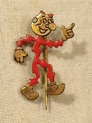 Vintage Reddy Kilowatt Electric Company Mascot Stick Pin 1940's