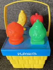 Fisher Price VTG Food Sorting Picnic Basket