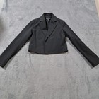 Rachel Zoe Cropped Blazer Jacket Womens Size XS Black Casual Long Sleeve — photo 8