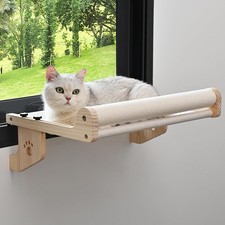 Cat Scratch Window Perch, Sturdy Cats Hammock for Window, Small, Off-White