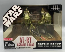 Hasbro Star Wars AT-RT ASSAULT SQUAD BATTLE PACKS ROTS Target Exclusive 2007 NEW