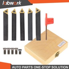 Labwork 5Pcs 1/2" Indexable Carbide Insert Turning Tooling Bit Holder Set Lathe