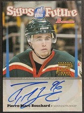 2003-04 Bowman Signs of the Future #SOF-PMB Pierre-Marc Bouchard Autograph Auto