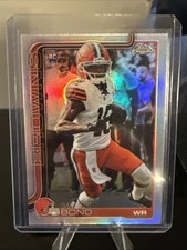 2025 Topps Chrome Football #341 Isaiah Bond Rookie RC Refractor Cleveland Browns