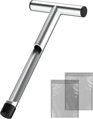 12 Inch Stainless Steel Soil Sampler Probe, T-Style Handle Soil Test Probe, Soil