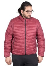 Mens Padded Bomber Jacket Warm Quilted Puffer Water Resistant Winter Coat Top