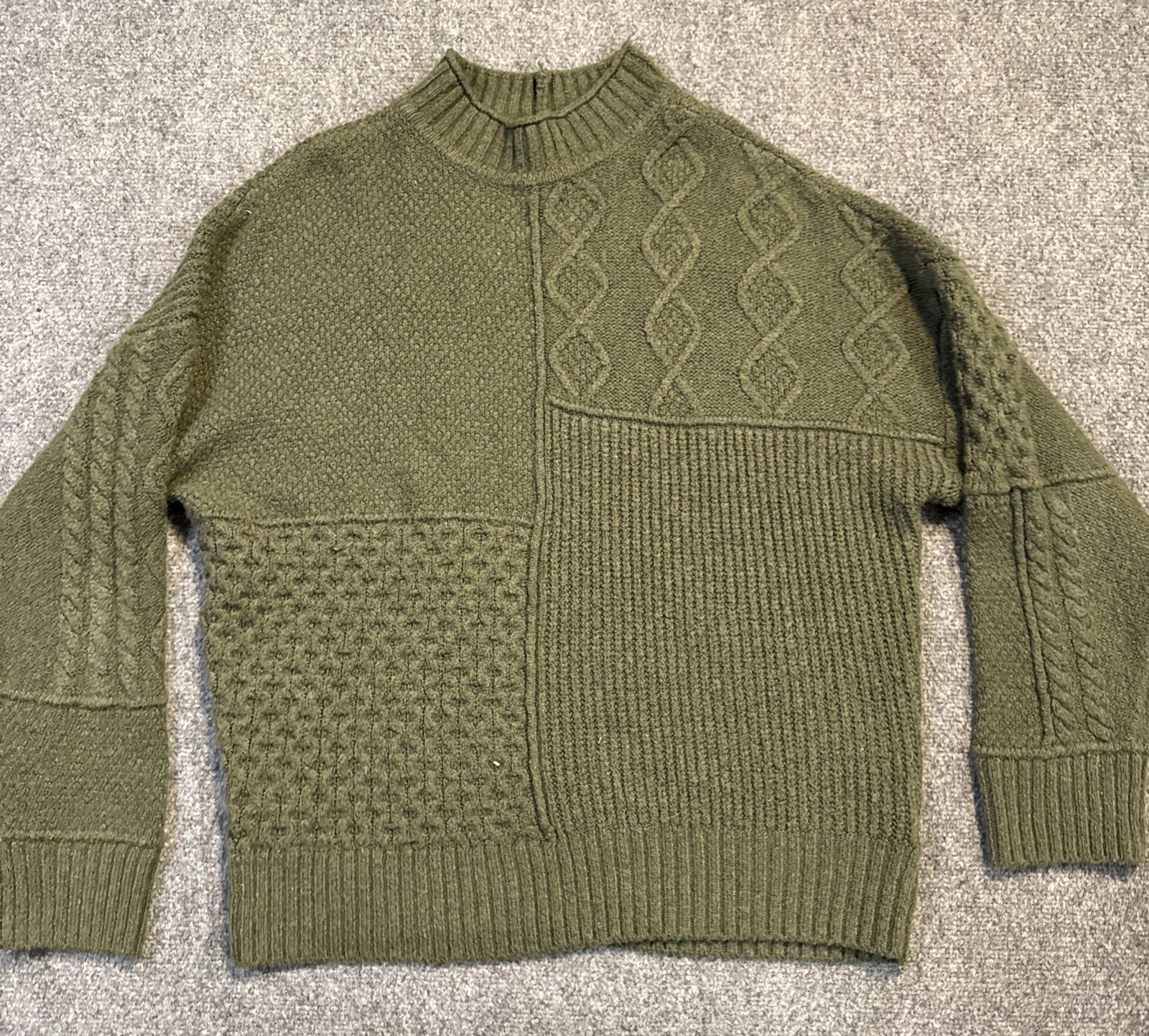 American Eagle Women’s Solid Green Pullover Knit … - image 1