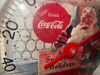 Vintage 12'' Drink Coca Cola Thermometer For Sparkling Holidays BRAND NEW NOS DS