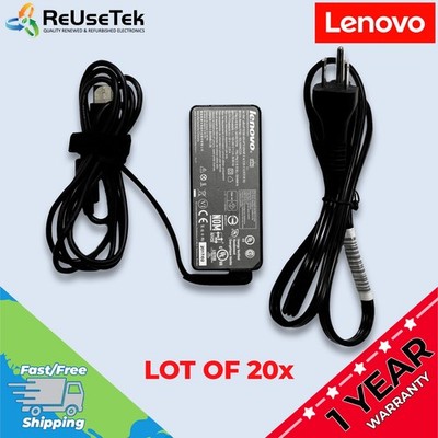 Lot of 20 | Genuine Lenovo 45W AC Adapter Laptop Charger Yellow Square Slim Tip