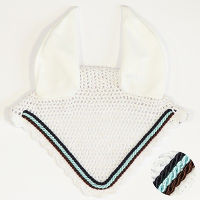 Eskadron Fliegenohren white  mit 3fach Kordel choco, iceblue, navy NEU