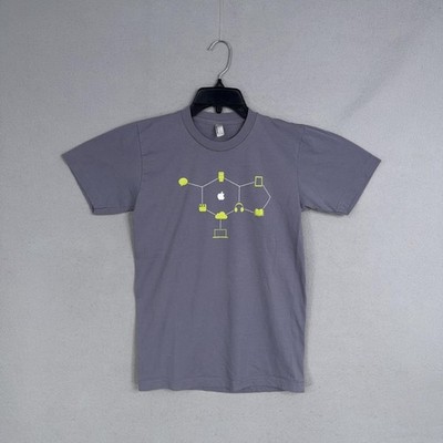Apple Campus Rep American Apparel Shirt Mens Small Gray Graphic Tee College