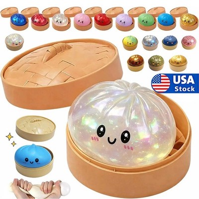 Dumpling Squishy , Giant Dumpling Stress Ball, Anxiety Relief Fidget JQ