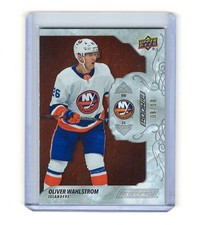 2019/20 Upper Deck Engrained Oliver Wahlstrom Mohagany Rookie Card RC /10