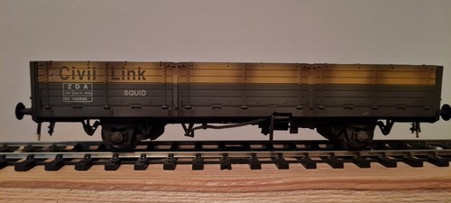 Heljan 1054 Spur O Civil Link Departmental ZDA grau/gelb Waggon | Condition: Used