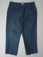 TJ05436 **LEE** AT THE WAIST RELAXED FIT WOMENS JEANS sz14S DARK (rehem 35x27)