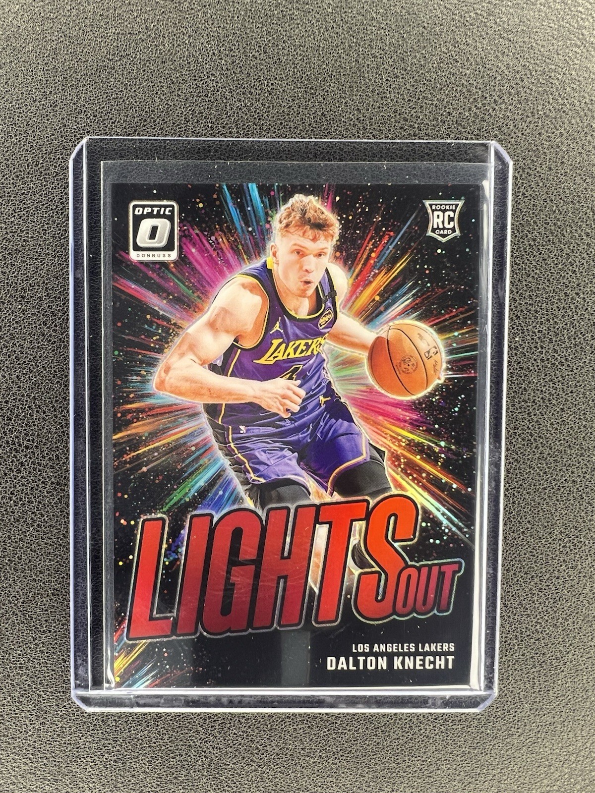 2024-25 Panini Donruss Optic Lights Out Red Prizm DALTON KNECHT #8 /99 (RC)