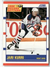 1990-91 SCORE AMERICAN #348 JARI KURRI EDMONTON OILERS